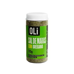 Sal de Maras con orégano OLI en frasco de 115 g para sazonar comidas