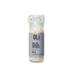 Sal de Maras gruesa OLi de 90 g con molinillo